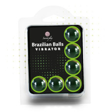 BOLAS LUBRIFICANTES BRAZILIAN BALLS SHOCK EFEITO VIBRADOR 6 x 4GR