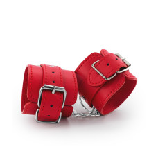 ALGEMAS DE COURO BONDAGE LOVE CRUSHIOUS VERMELHAS