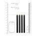 CONJUNTO DE 4 VELAS PRETAS DE TAMANHO GRANDE OUCH CONJUNTO DE 4 VELAS PRETAS DE TAMANHO GRANDE OUCH