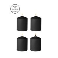 CONJUNTO DE 4 VELAS PRETAS FIG SCENTED OUCH CONJUNTO DE 4 VELAS PRETAS FIG SCENTED OUCH