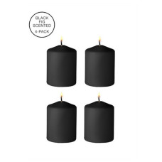 CONJUNTO DE 4 VELAS PRETAS FIG SCENTED OUCH
