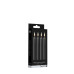 CONJUNTO DE 4 VELAS PRETAS OUCH CONJUNTO DE 4 VELAS PRETAS OUCH