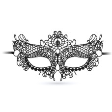 MÁSCARA DE RENDA PRETA MYSTICA CRUSHIOUS