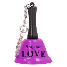 PORTA CHAVES COM SINO RING FOR LOVE ROXO