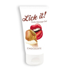 LUBRIFICANTE BEIJÁVEL LICK-IT CHOCOLATE BRANCO 50ML