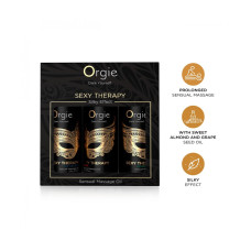 CONJUNTO DE ÓLEOS DE MASSAGEM SEXY THERAPY SENSUAL MINI SIZE ORGIE