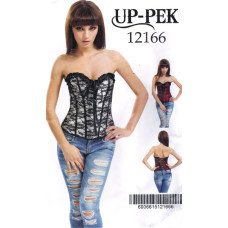 CORPETE COM TANGA BRANCO E PRETO