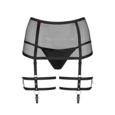 CINTO DE LIGAS E TANGA 858-GAR OBS PRETO