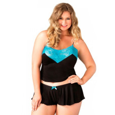 CONJUNTO SERAPHINA TAMANHO GRANDE PRETO E AZUL