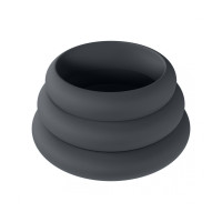 CONJUNTO DE 3 ANÉIS EM SILICONE PARA O PÉNIS WIDE O S/M/L PRETO LEVELZ