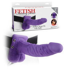 STRAP-ON OCO COM TESTÍCULOS 7 FETISH FANTASY SERIES ROXO