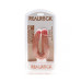 DILDO DUPLO U SHAPED DOUBLE DILDO 5 / 12,7 CM BRANCO REALROCK