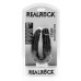 DILDO DUPLO U SHAPED DOUBLE DILDO 5 / 12,7 CM PRETO REALROCK