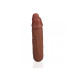 DILDO DUPLO U SHAPED DOUBLE DILDO 5 / 12,7 CM TAN REALROCK