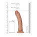 DILDO CURVED REALÍSTICO 8 /20,5 CM MULATO REALROCK