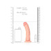 DILDO CURVED REALÍSTICO 6 /15,5 CM FLESH REALROCK
