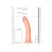 DILDO CURVED REALÍSTICO 8 /20,5 CM FLESH REALROCK