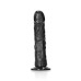 DILDO CURVED REALÍSTICO 8 /20,5 CM PRETO REALROCK