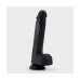 DILDO DE SILICONE LÍQUIDO INVIKTUS 8 CRUSHIOUS PRETO 22CM 3-7CM