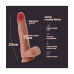 DILDO DE SILICONE LÍQUIDO INVIKTUS 9 CRUSHIOUS PELE 23CM 4-2CM