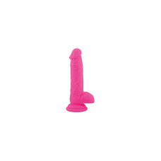 DILDO EM SILICONE REAL SAFE ROD LARGE ROSA