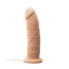 DILDO PREMIUM SILICONE TESSUDO 6 "BAUNILHA