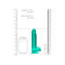 DILDO REALISTA COM TESTÍCULOS CRYSTAL CLEAR 6 /15 CM VERDE REALROCK