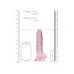 DILDO REALISTA COM TESTÍCULOS CRYSTAL CLEAR 7 /17 CM ROSA REALROCK
