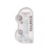 DILDO REALISTA COM TESTÍCULOS CRYSTAL CLEAR 8 /19 CM TRANSPARENTE REALROCK