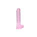 DILDO REALISTA COM TESTÍCULOS CRYSTAL CLEAR 9 /22 CM ROSA REALROCK