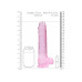 DILDO REALISTA COM TESTÍCULOS CRYSTAL CLEAR 9 /22 CM ROSA REALROCK