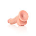 DILDO REALISTA COM TESTÍCULOS CURVED 6 /15.5 CM FLESH REALROCK