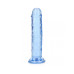 DILDO REALISTA STRAIGHT CRYSTAL CLEAR 6 /14,5 CM AZUL REALROCK