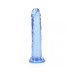 DILDO REALISTA STRAIGHT CRYSTAL CLEAR 6 /14,5 CM AZUL REALROCK