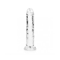 DILDO REALISTA STRAIGHT CRYSTAL CLEAR 6 /14,5 CM TRANSPARENTE REALROCK