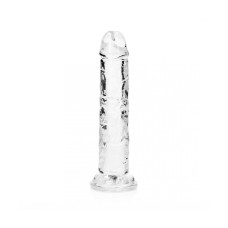DILDO REALISTA STRAIGHT CRYSTAL CLEAR 6 /14,5 CM TRANSPARENTE REALROCK