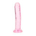 DILDO REALISTA STRAIGHT CRYSTAL CLEAR 6 /14,5 CM ROSA REALROCK