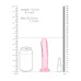 DILDO REALISTA STRAIGHT CRYSTAL CLEAR 6 /14,5 CM ROSA REALROCK