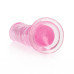 DILDO REALISTA STRAIGHT CRYSTAL CLEAR 7 /18 CM ROSA REALROCK