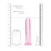 DILDO REALISTA STRAIGHT CRYSTAL CLEAR 7 /18 CM ROSA REALROCK