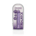 DILDO REALISTA STRAIGHT CRYSTAL CLEAR 7 /18 CM ROXO REALROCK
