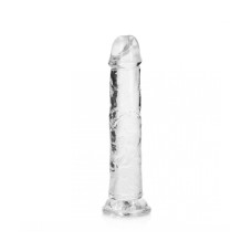 DILDO REALISTA STRAIGHT CRYSTAL CLEAR 7 /18 CM TRANSPARENTE REALROCK