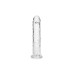 DILDO REALISTA STRAIGHT CRYSTAL CLEAR 7 /18 CM TRANSPARENTE REALROCK