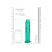 DILDO REALISTA STRAIGHT CRYSTAL CLEAR 7 /18 CM VERDE REALROCK