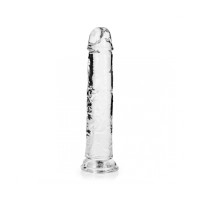 DILDO REALISTA STRAIGHT CRYSTAL CLEAR 8 /20 CM TRANSPARENTE REALROCK