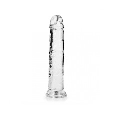 DILDO REALISTA STRAIGHT CRYSTAL CLEAR 8 /20 CM TRANSPARENTE REALROCK
