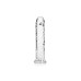 DILDO REALISTA STRAIGHT CRYSTAL CLEAR 8 /20 CM TRANSPARENTE REALROCK