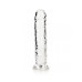 DILDO REALISTA STRAIGHT CRYSTAL CLEAR 8 /20 CM TRANSPARENTE REALROCK