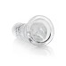 DILDO REALISTA STRAIGHT CRYSTAL CLEAR 8 /20 CM TRANSPARENTE REALROCK