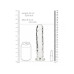 DILDO REALISTA STRAIGHT CRYSTAL CLEAR 8 /20 CM TRANSPARENTE REALROCK